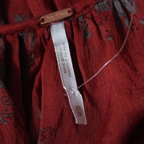 Free People Sunsetter Chiffon Printed Flare Dress - Picture 5 of 5