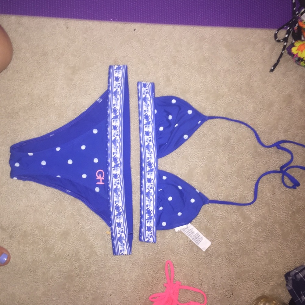Gills Hicks polka dot bikini