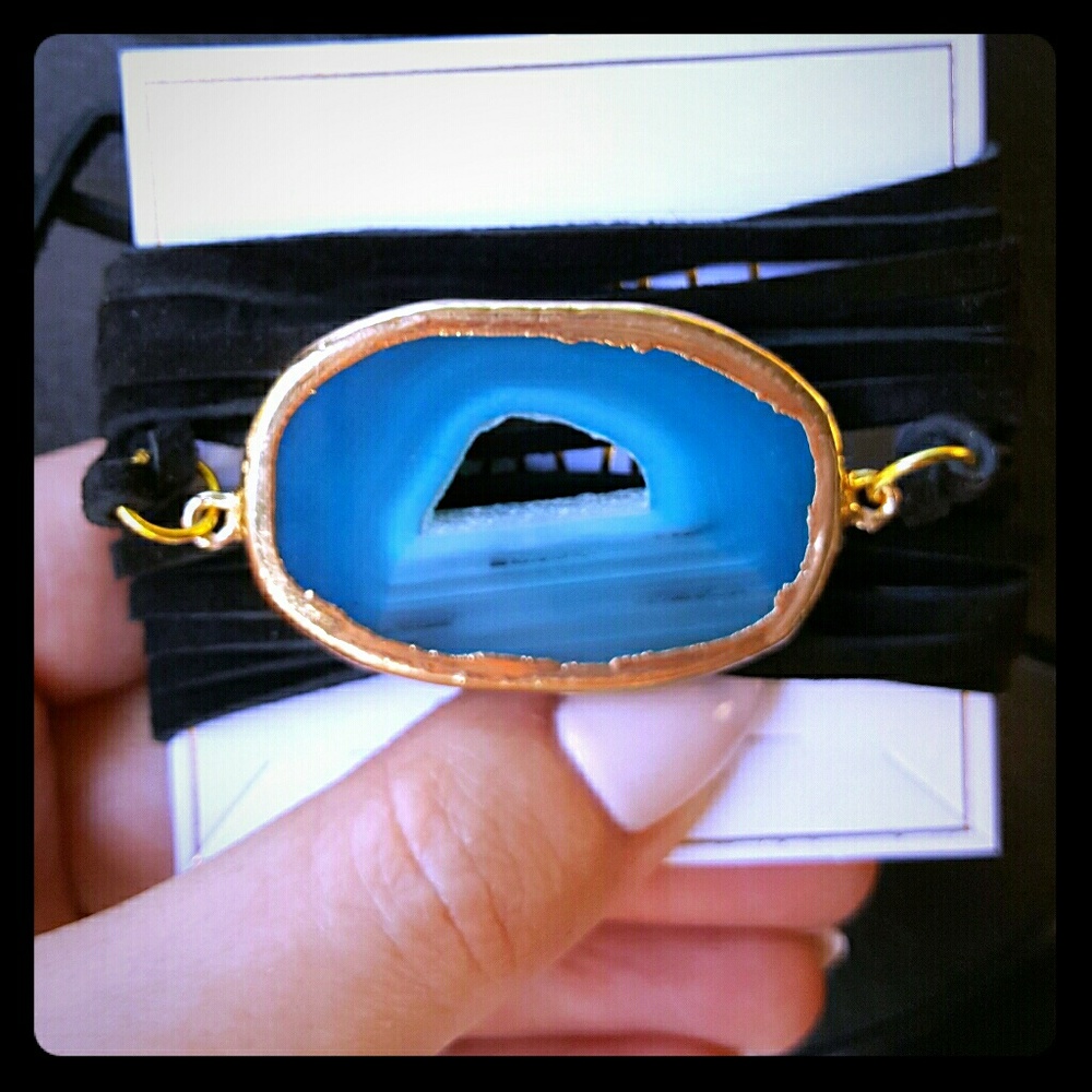 Leather wrap bracelet