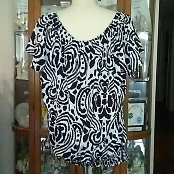 CLASSY PLUS SIZE ON/OFF SHOULDER BLOUSE!!! - Picture 4 of 5