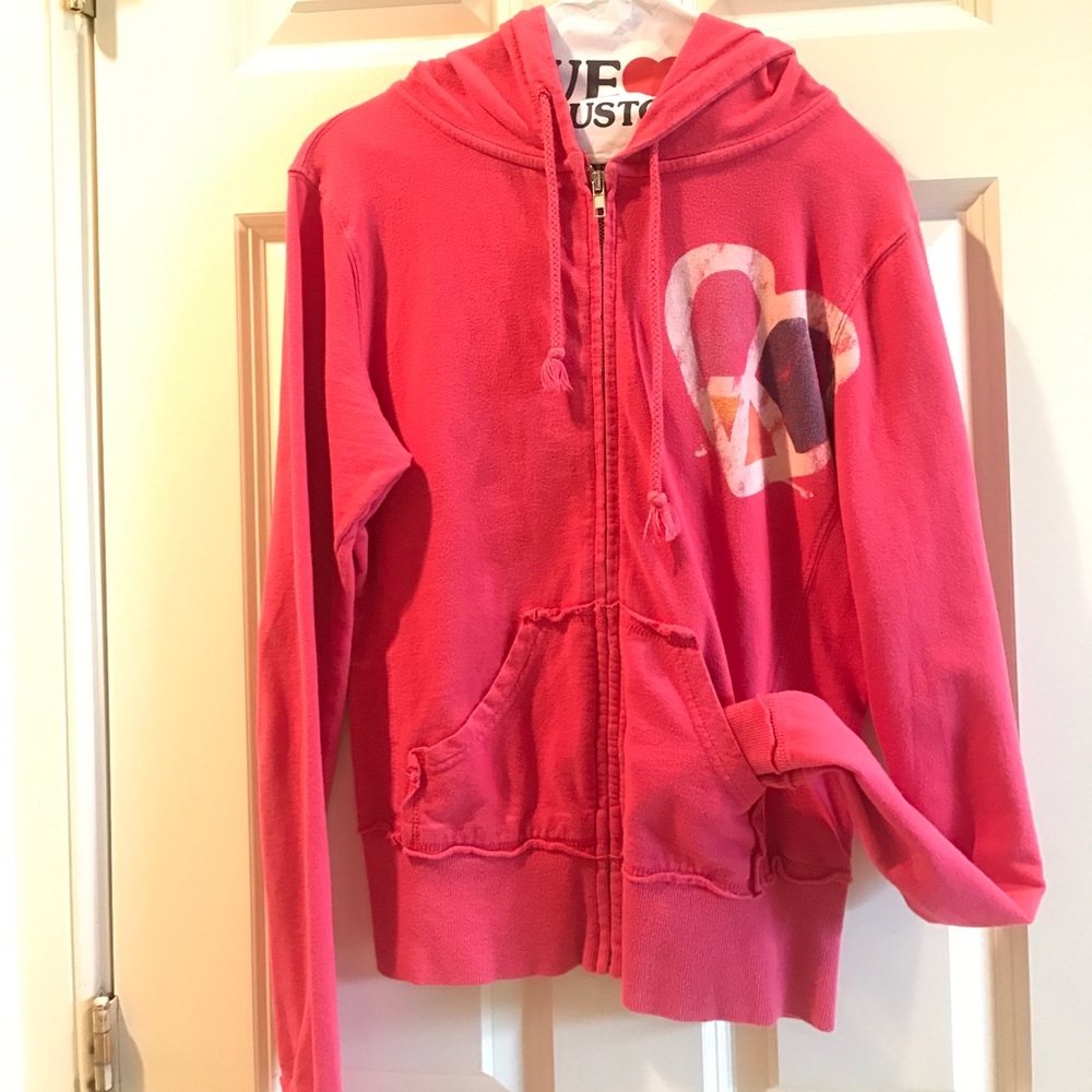Pink peace hoodie
