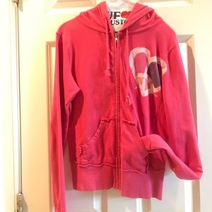 Pink peace hoodie