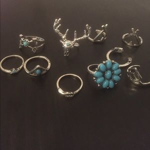 10 piece ring set/ also will sell separately