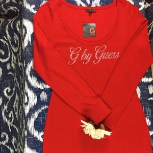 G by Guess Shannon Logo Sweater Dress Sz L