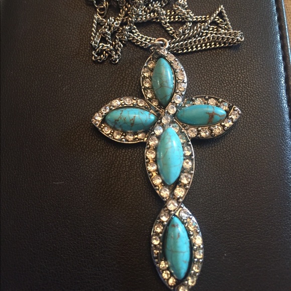 Jewelry - Turquoise Cross Necklace