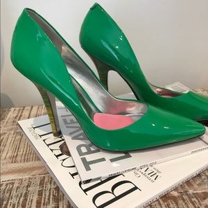 Jessica Simpson Patent Green heels