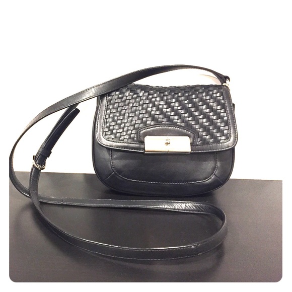 COACH - Black Leather Crossbody - Picture 1 of 6