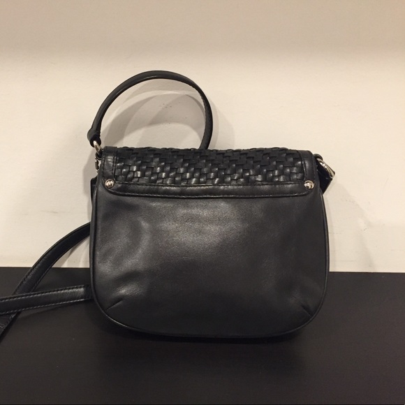 COACH - Black Leather Crossbody - Picture 2 of 6