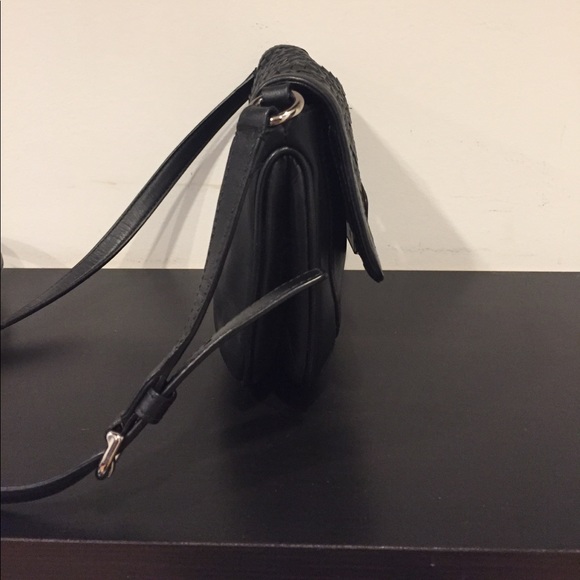 COACH - Black Leather Crossbody - Picture 3 of 6
