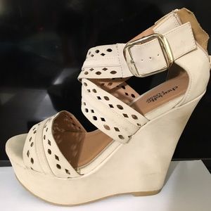Charlotte Russe nude summer spring wedges