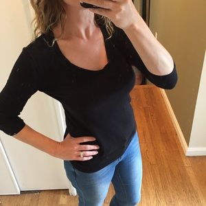 Ann Taylor Black Sweater small