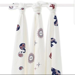 Aden+Anais 3 pack Diwali bamboo swaddle blankets