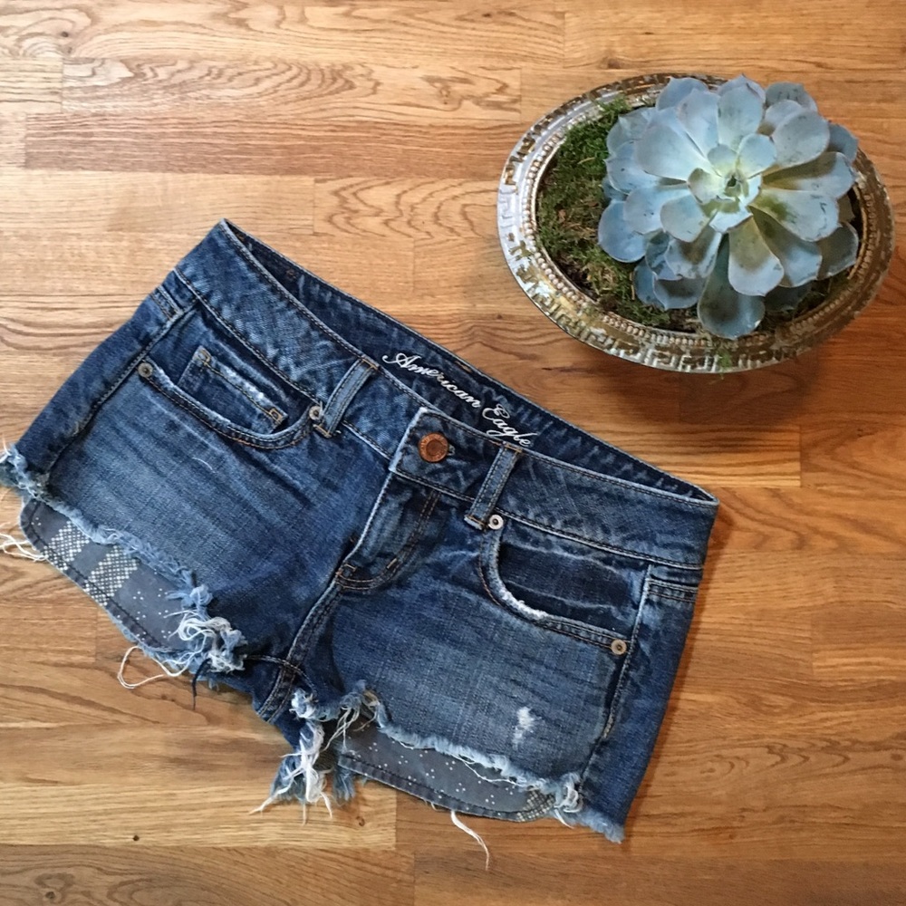 American Eagle Distressed Denim Shorts