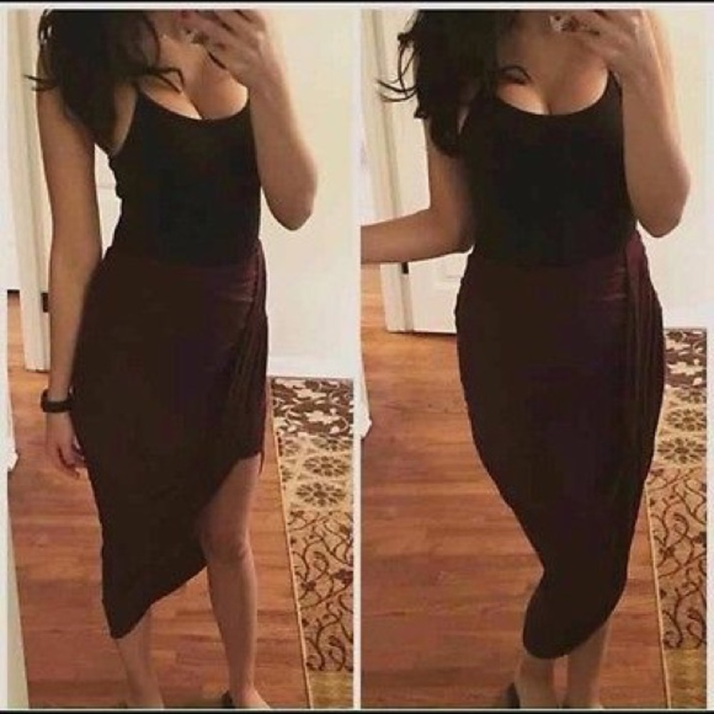 Express sexy cranberry skirt