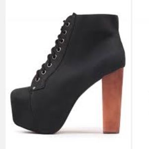 Jeffrey Campbell Black Lita Heels! Size 7.5!