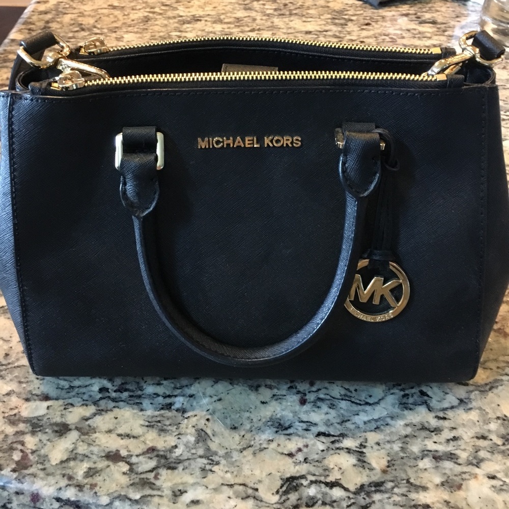 Michael Kors Black Canvas Handbag