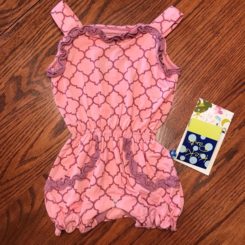 NWT Kickee Pants Sweetie Pie Romper 6-12m