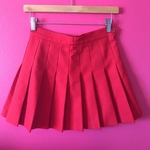 American Apparel Tennis Skirt (Red)