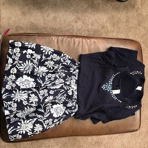 Girls size 8 skirt set