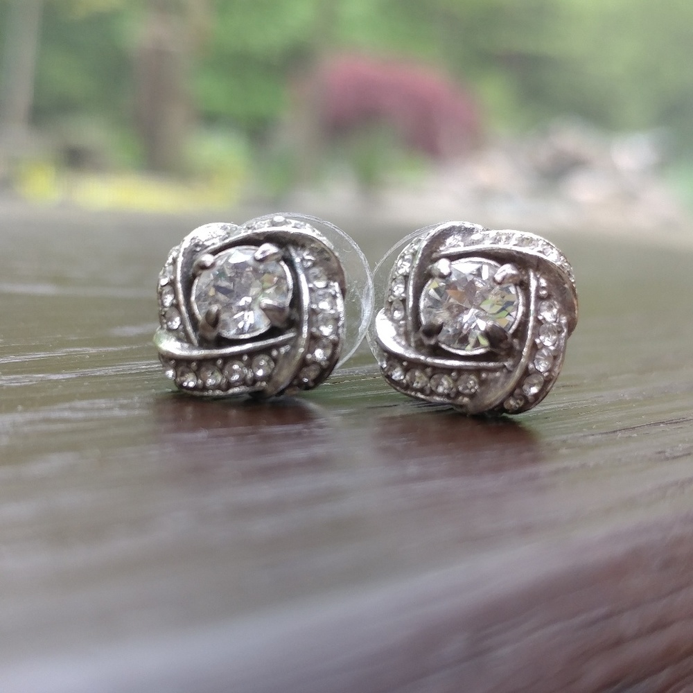Silver earrings