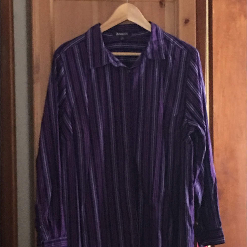 Long sleeved striped button down.