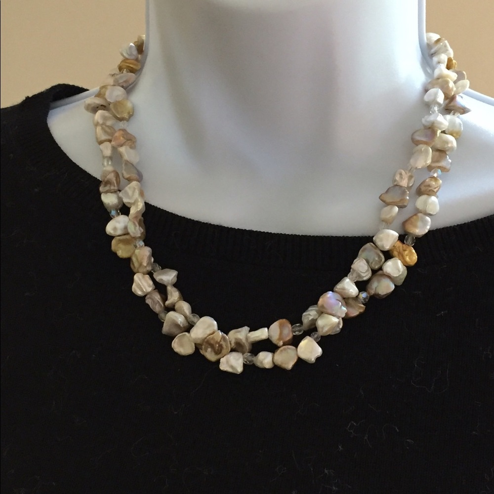 Hand strung fresh water pearls. Made a collector.