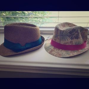 2 never worn fedora hats
