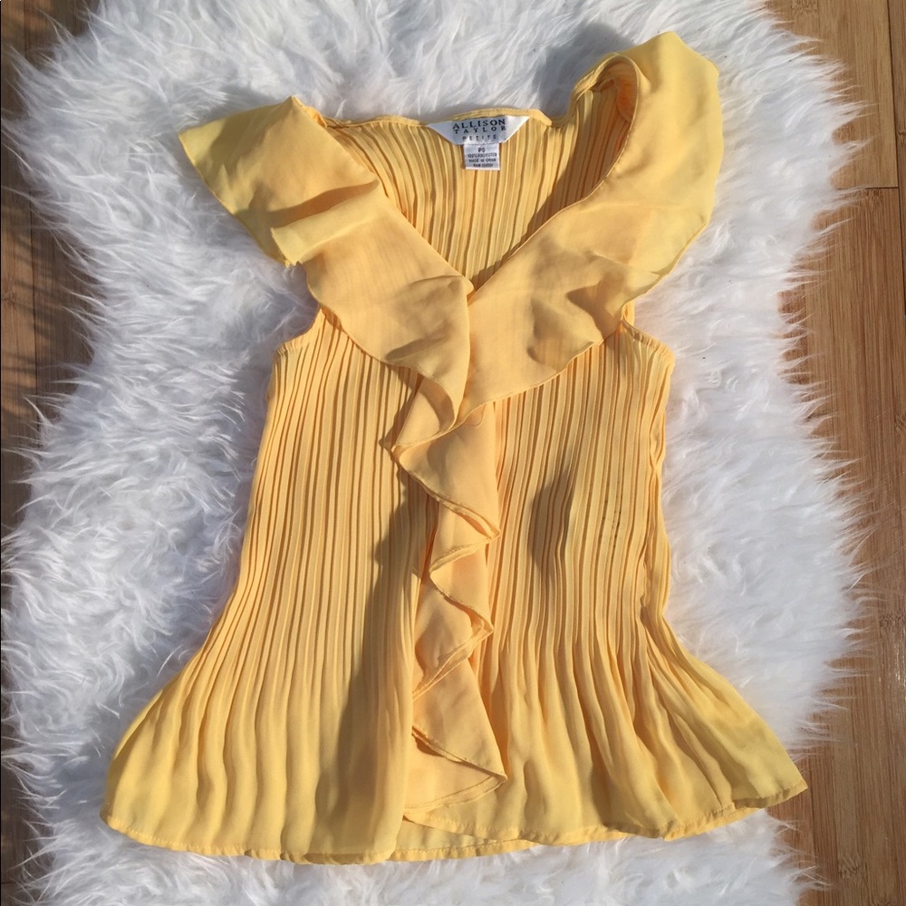 Canary yellow summer top