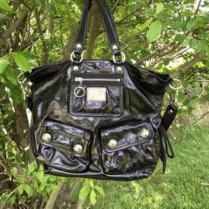 Large black Coach Poppy bag.