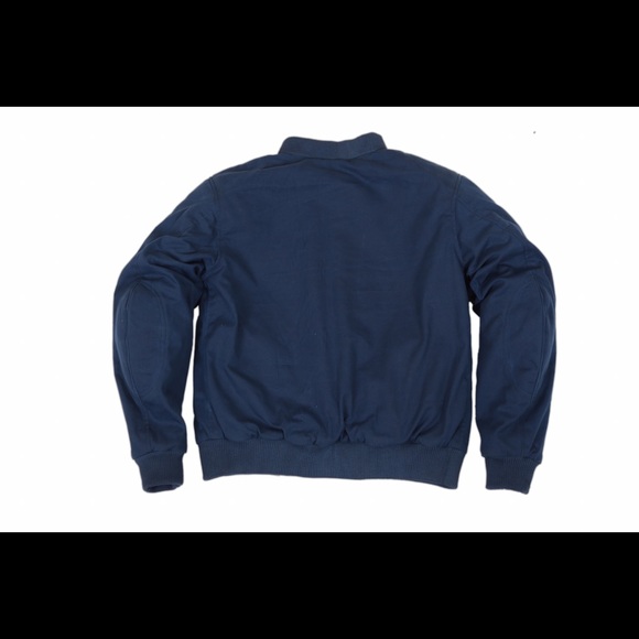 Cotton wax jacket blue colour - Picture 2 of 4
