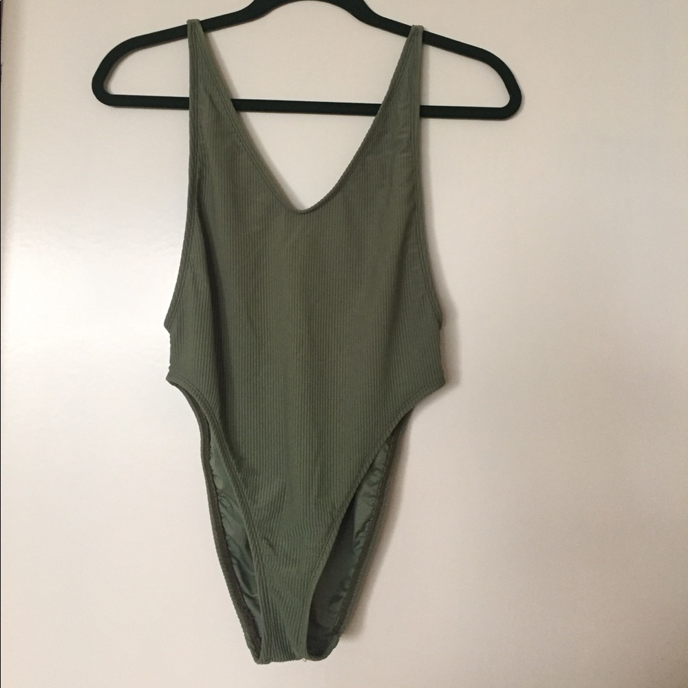 Nasty Gal high cut one piece - size small