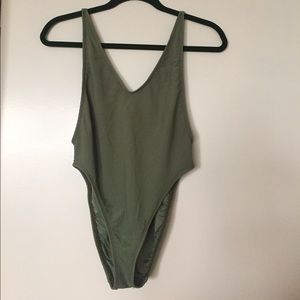Nasty Gal high cut one piece - size small