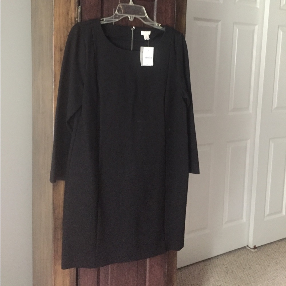 A J Crew NWT black dress size Petite L