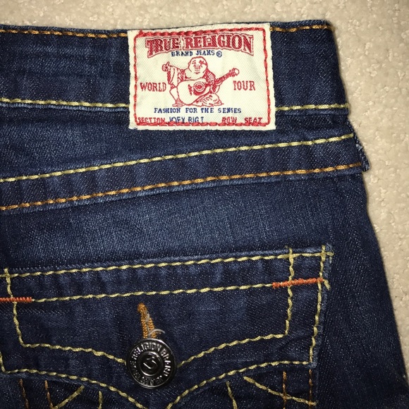 True Religion Women's Flare Dark Blue Jeans - Picture 5 of 5