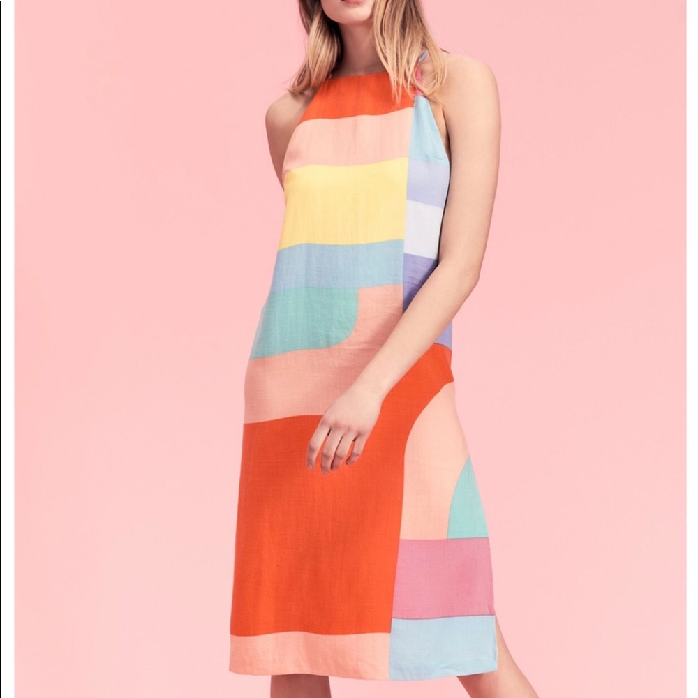 Free People Color block Dress