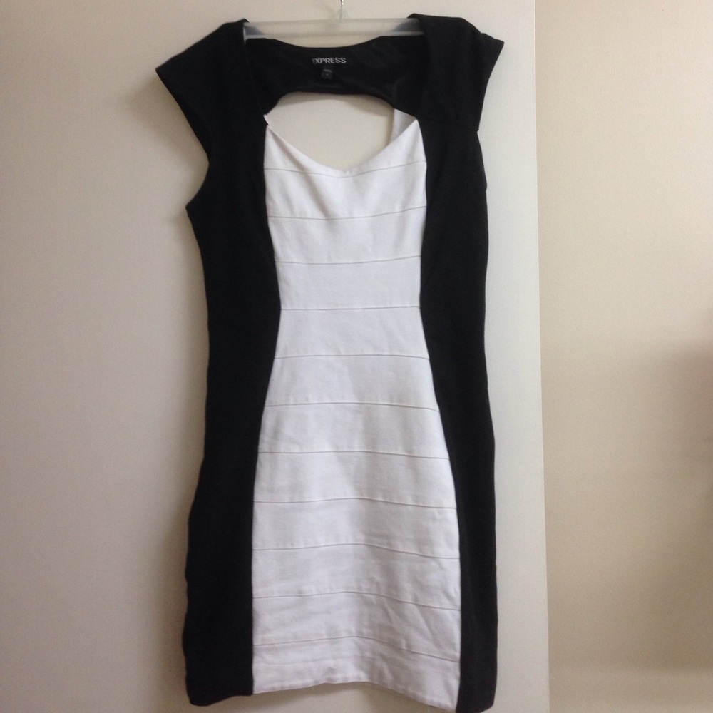 Black and white dress