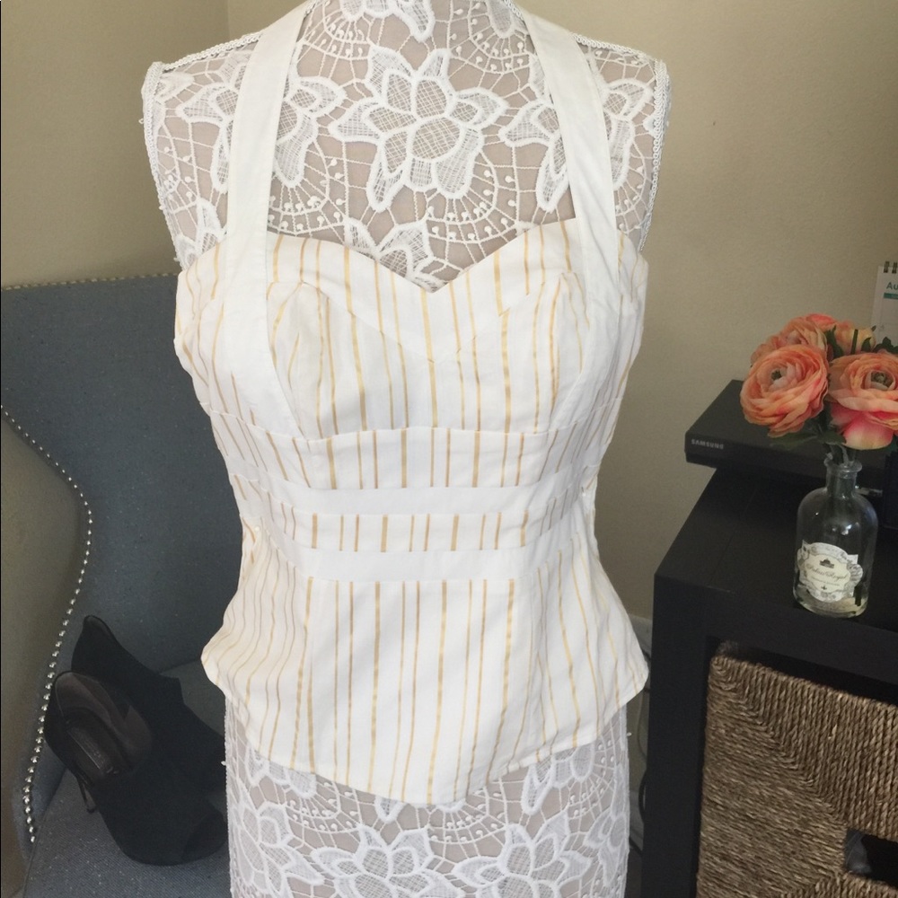 Arden B Corset Halter Top in S