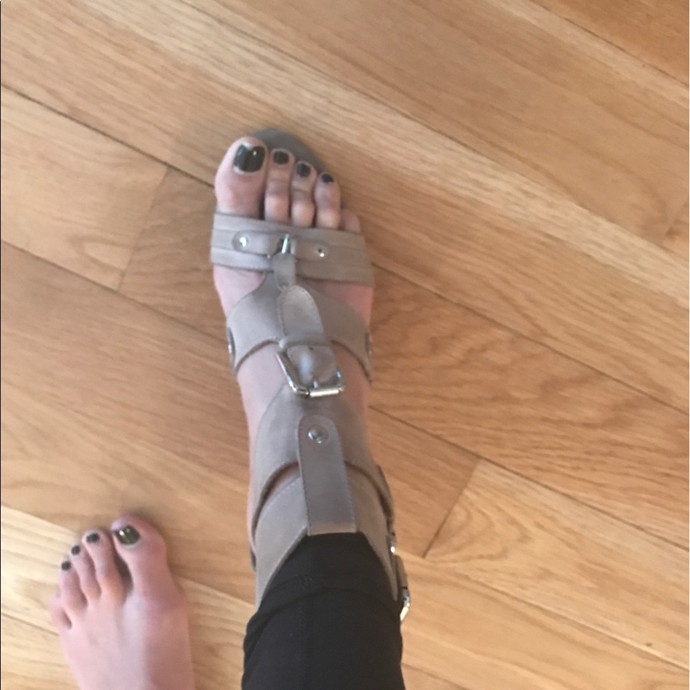 Jeffrey Campbell gladiator styled heeled shoe