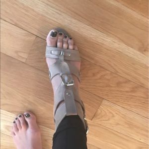 Jeffrey Campbell gladiator styled heeled shoe