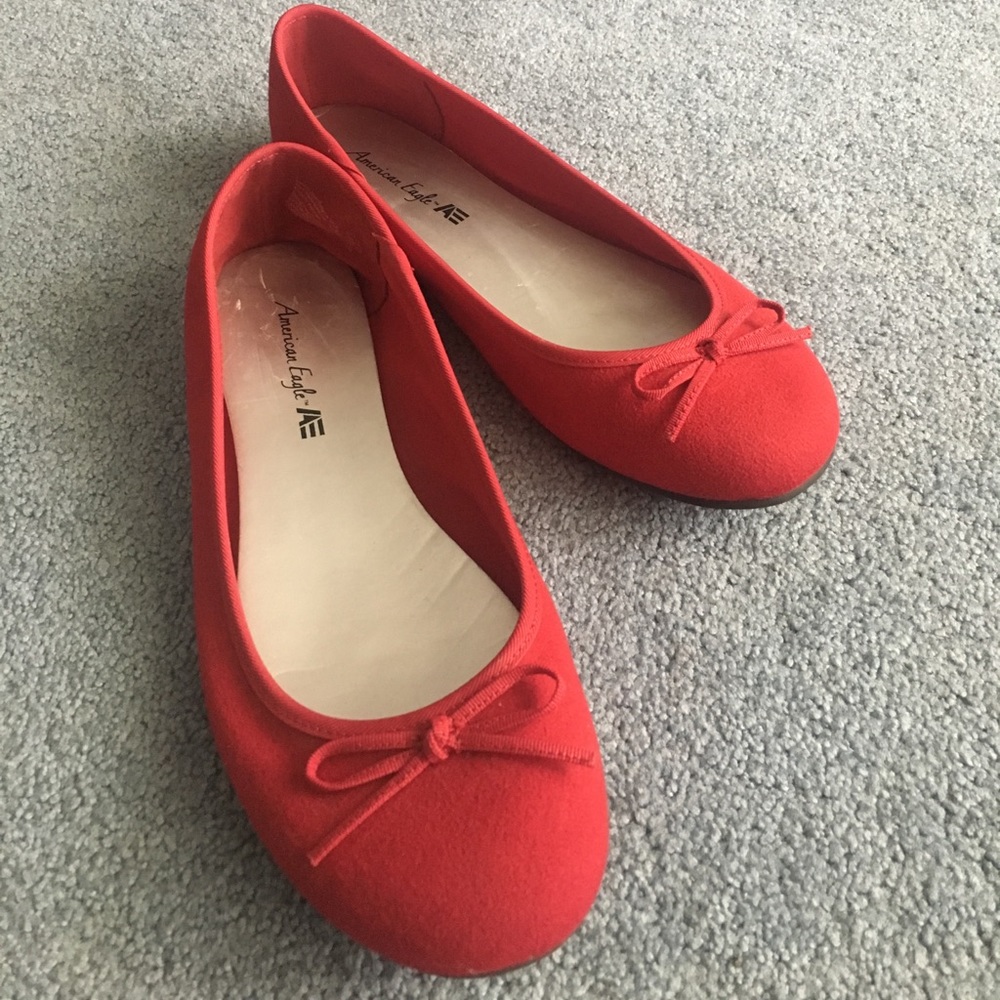 Red ballet flats