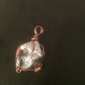 Silver stone necklace