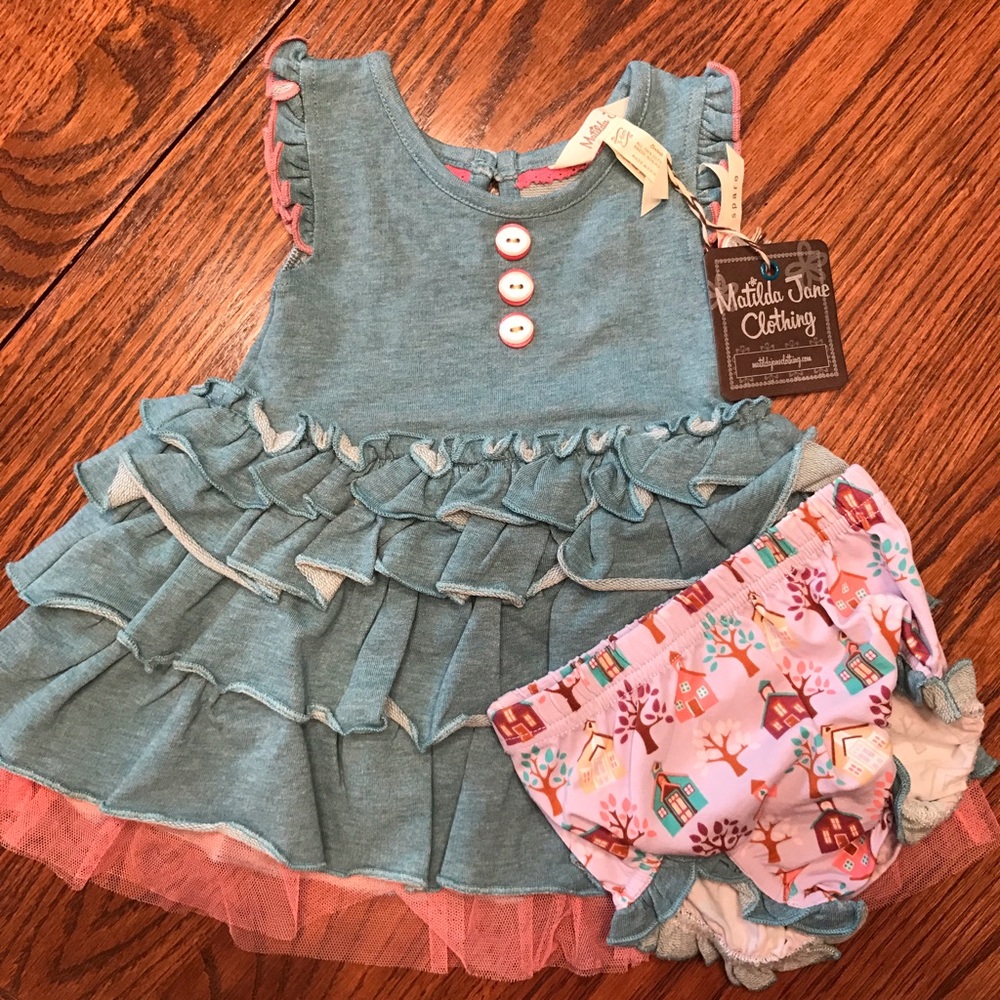 NWT Matilda Jane LittleSpriteDress w/ DiaperCover