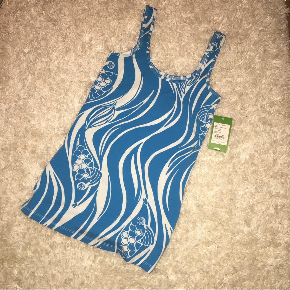 Lilly Pulitzer Tabbie Tank Resort White Joe Fish