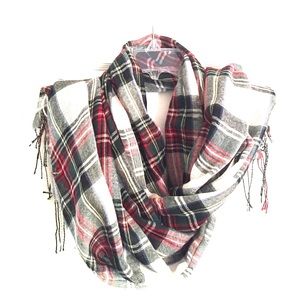 Red and Green Plaid Scarf