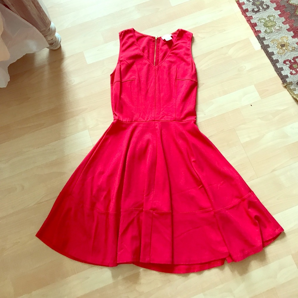 Red dress perfect for summer twirling!