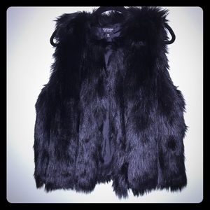 Topshop Leah Fur Vest