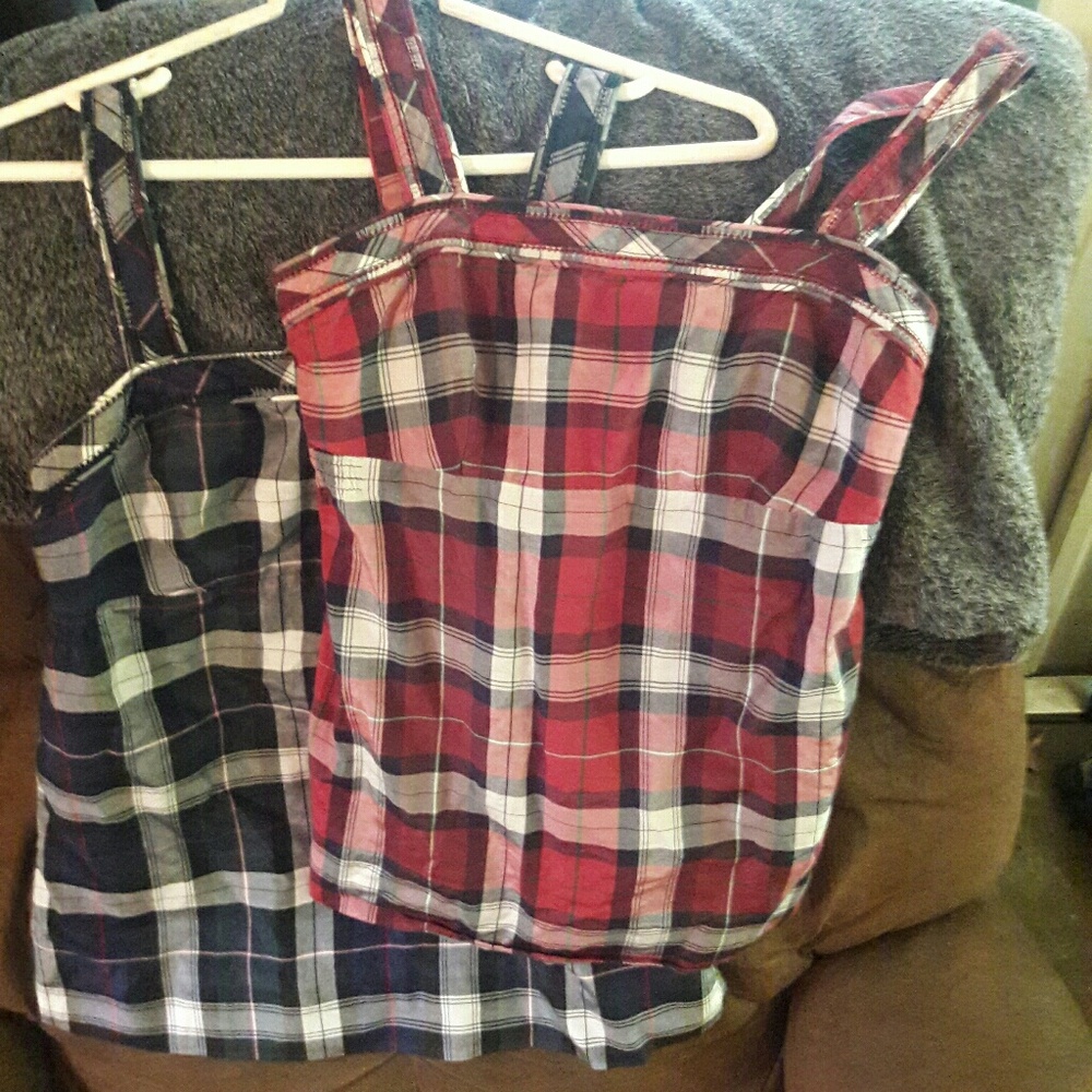 American eagle outfitters plaid tank tops(SOLD)