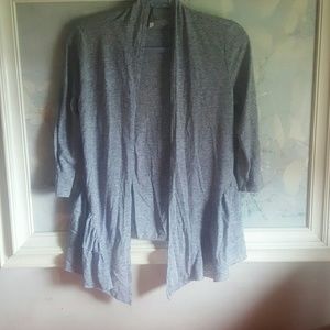 Charlotte Russe Tiered Grey Cardigan