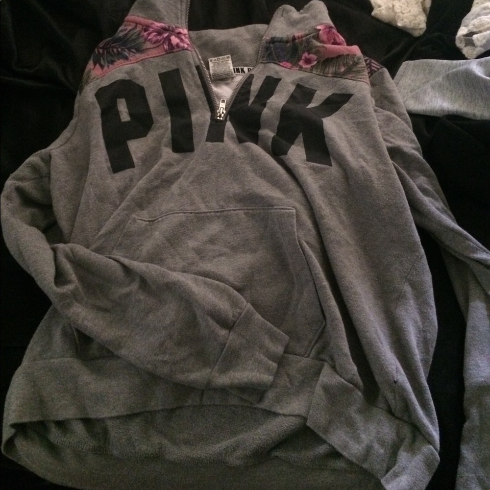Grey victorious secret PINK pullover