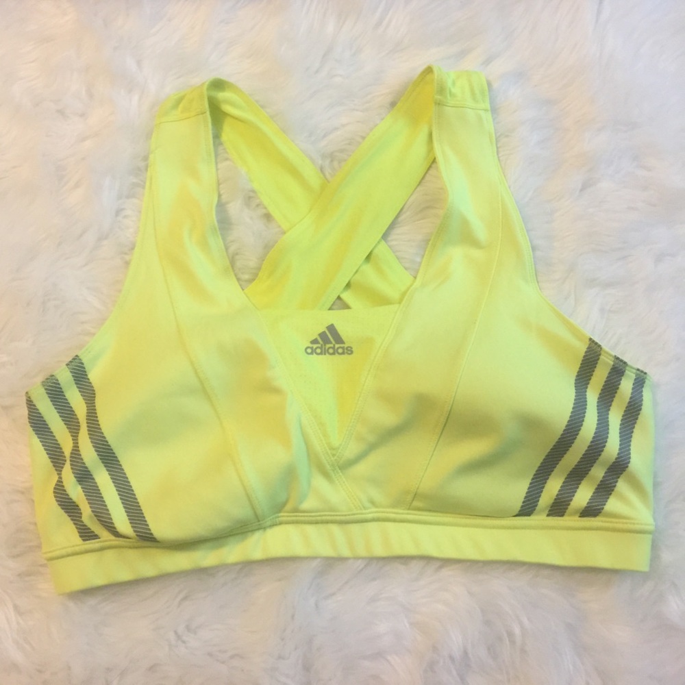 Adidas climacool sports bra xl neon Yellow